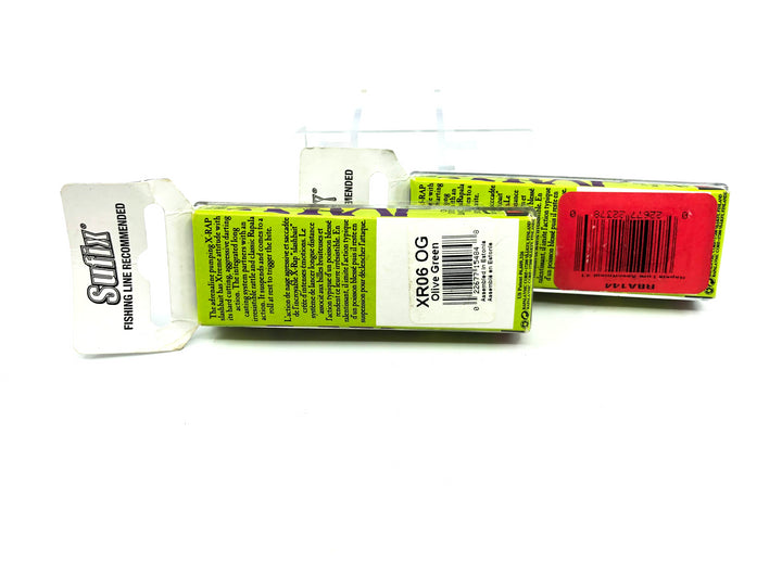 Rapala X-Rap Lot of Two XR-6 New in Box Old Stock