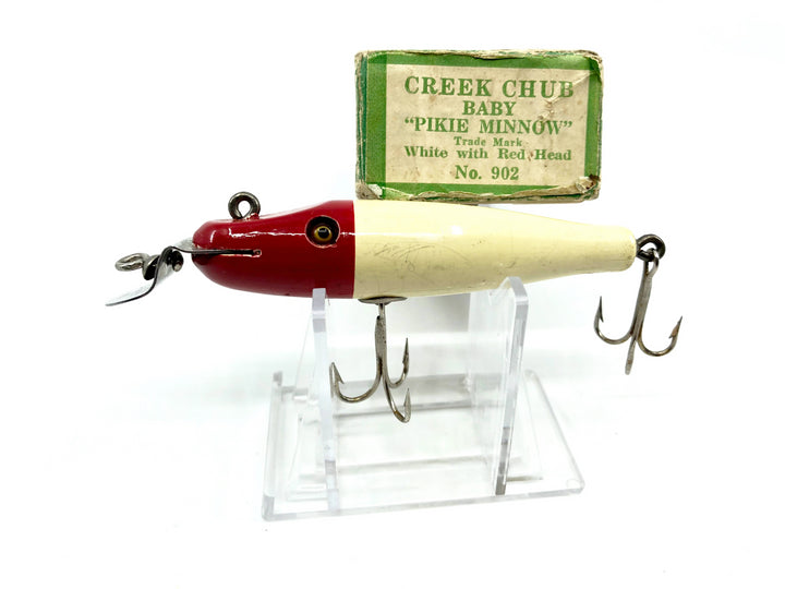 Creek Chub Baby Pikie 900 Red Head and White 902 Color with Box