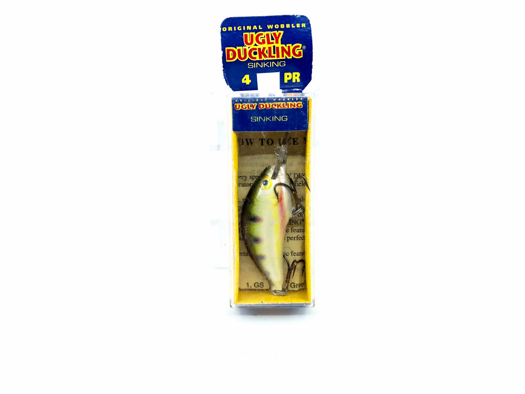 Ugly Duckling Balsa Lure PR Perch Color Size 4 New with Box Old Stock