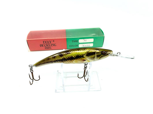 Ugly Duckling Balsa Lure Bass Color Size 9 New with Box Old Stock