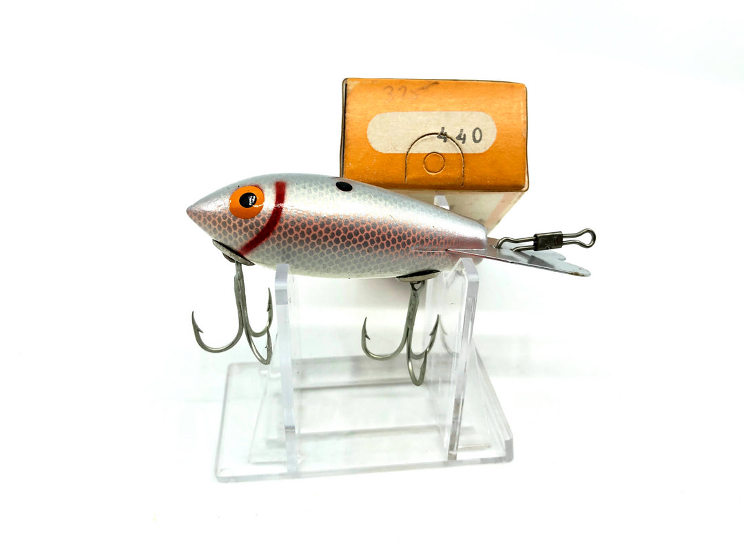 Vintage Wooden Bomber 440 Silver Shad Color with Box