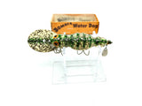 Vintage Wooden Bomber Water Dog 1515 Christmas Tree (White Silver Flakes) Color with Box