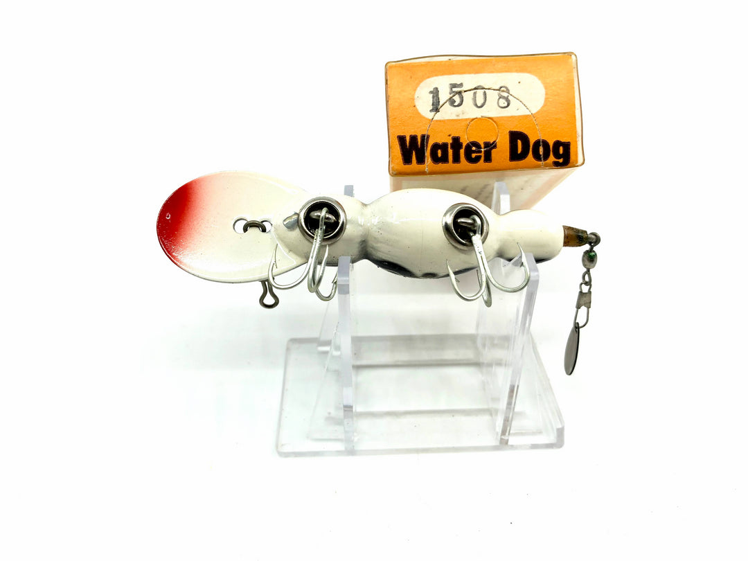 Vintage Wooden Bomber Water Dog 1508 White Black Shadow Color with Box