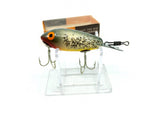 Vintage Wooden Bomber 370 Silver Black Back Yellow Belly Silver Sparkle Color with Box