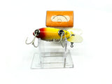 Vintage Wooden Bomber 370 Silver Black Back Yellow Belly Silver Sparkle Color with Box