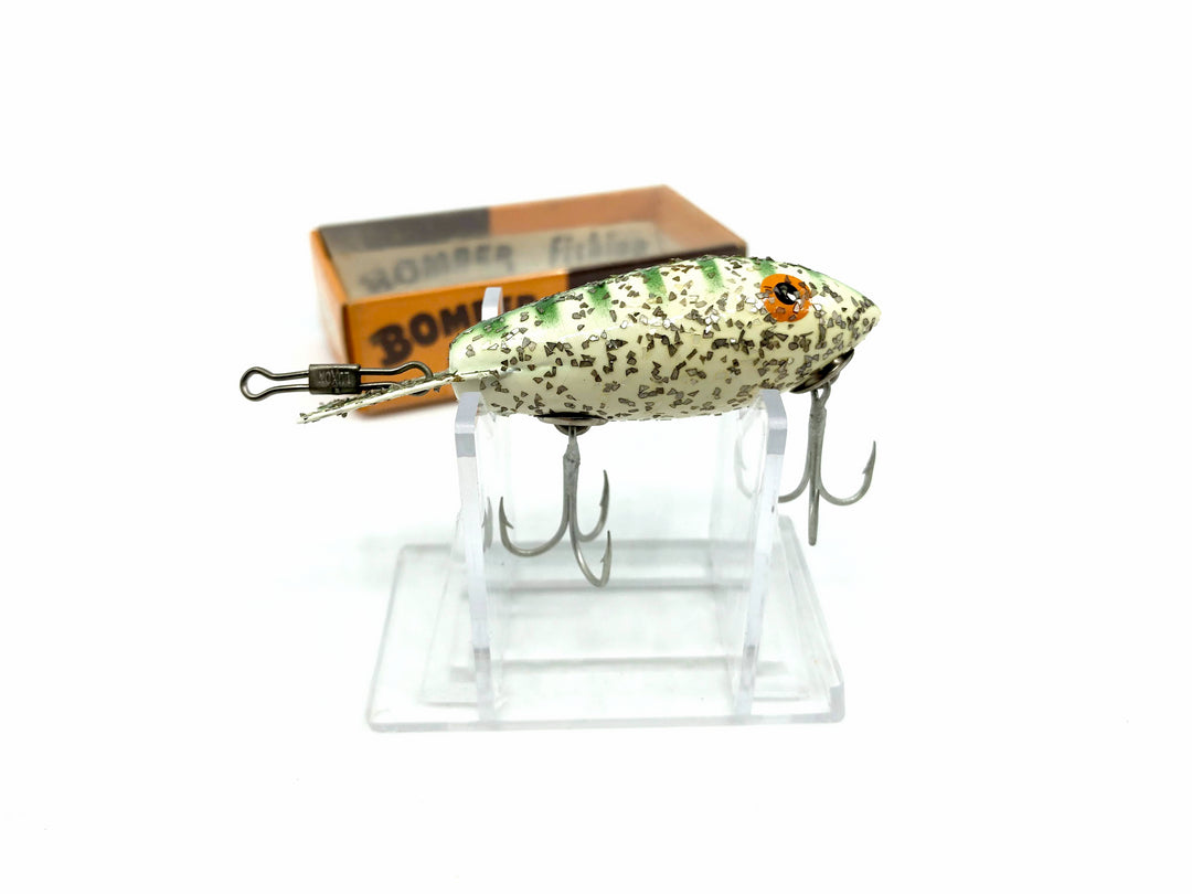 Vintage Wooden Bomber 315 Christmas Tree (White Silver Flakes) Color with Box