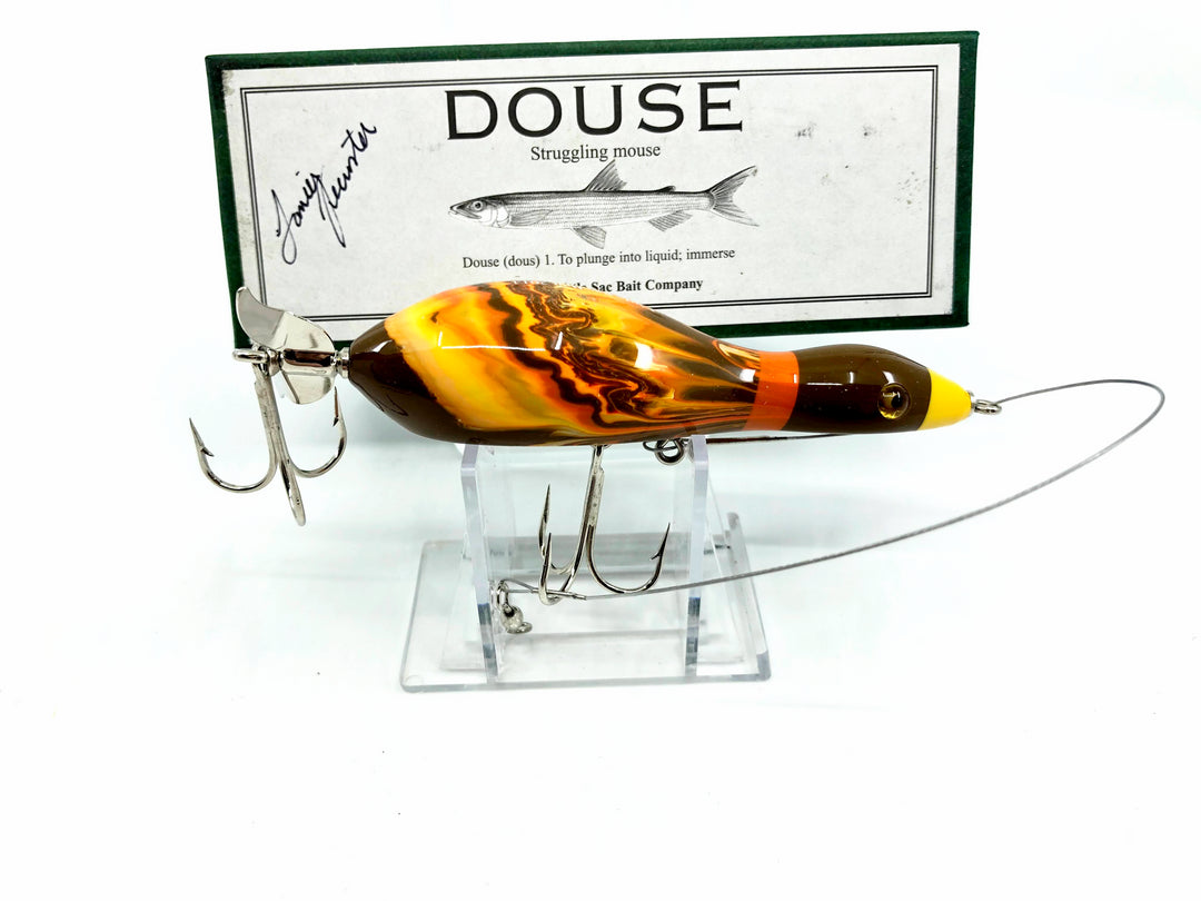 Little Sac Bait Company Douse (Struggling Mouse) Marbleized Duck Color Signed Box