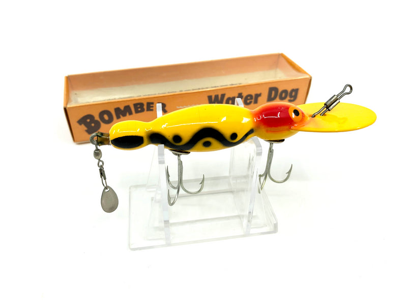 Vintage Wooden Bomber Water Dog 1657 Yellow Black Shadow Color with Bo – My  Bait Shop, LLC