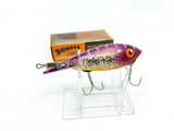 Vintage Wooden Bomber 471 Purple Back Yellow Belly Silver Sparkle Color with Box