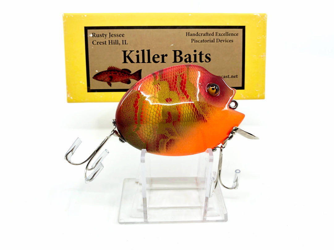 Rusty Jessee Killer Baits 2015 Punkinseed Psychedelic Rattlesnake Spot Color