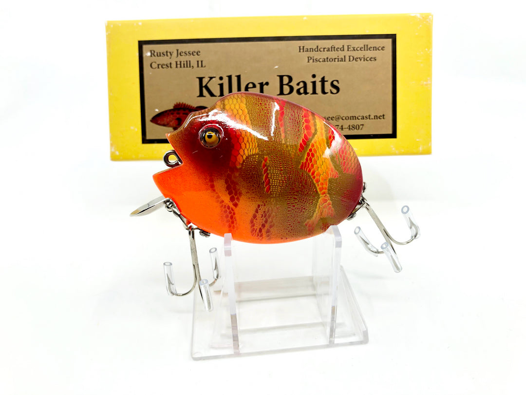 Rusty Jessee Killer Baits 2015 Punkinseed Psychedelic Rattlesnake Spot Color