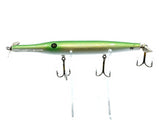 Vintage Early Chautauqua 7" Topwater Gar Prototype Green Scale Color