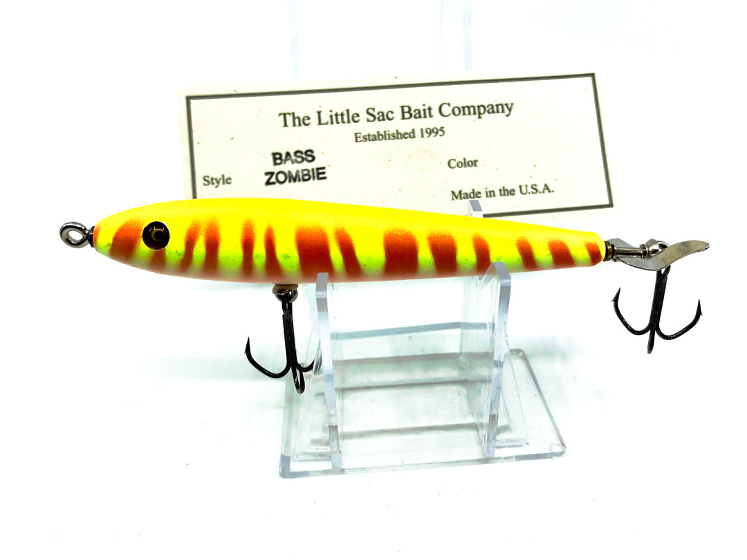 Little Sac Bait Company Bass Zombie Yellow Tiger Color