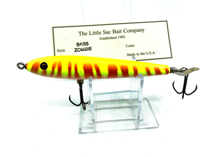 Little Sac Bait Company Bass Zombie Yellow Tiger Color