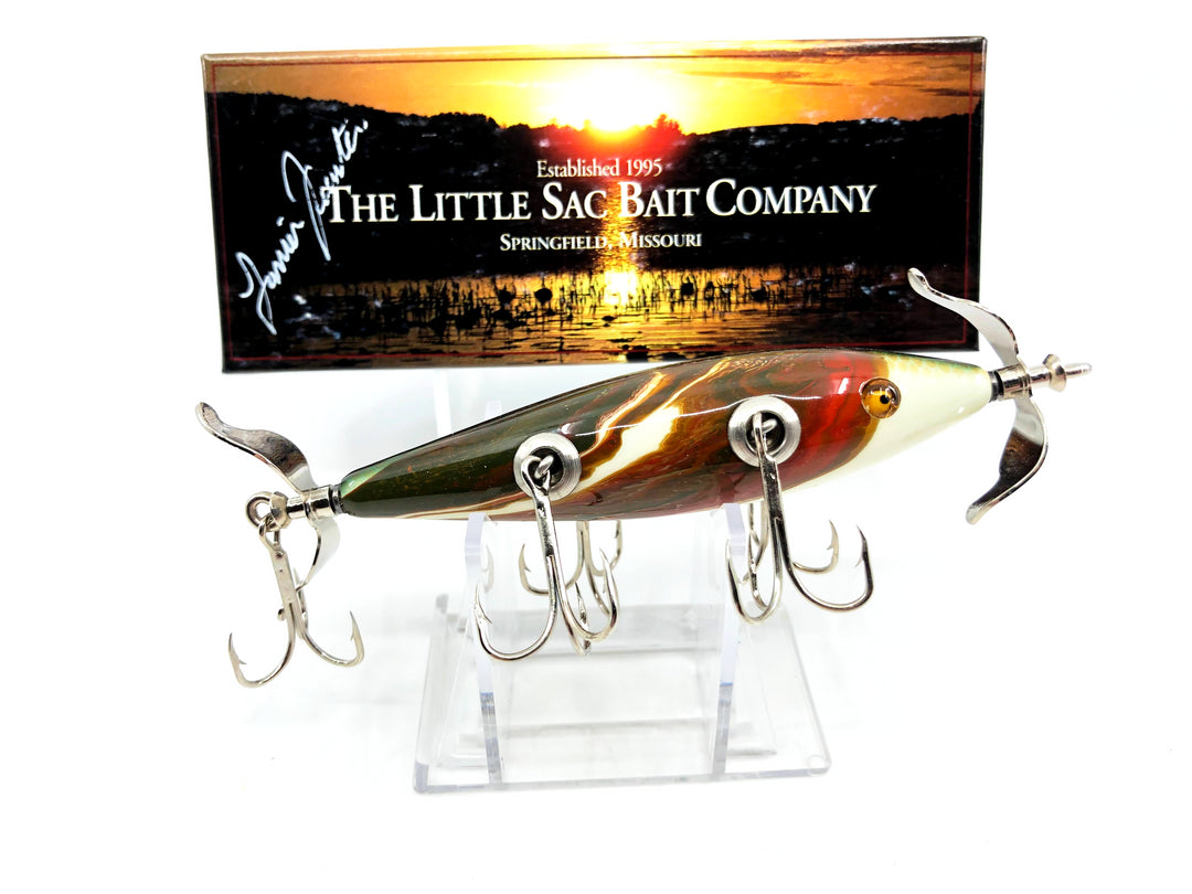 Little Sac Bait Company Meramec Minnow White Marble Back Scale Color Signed Box #93