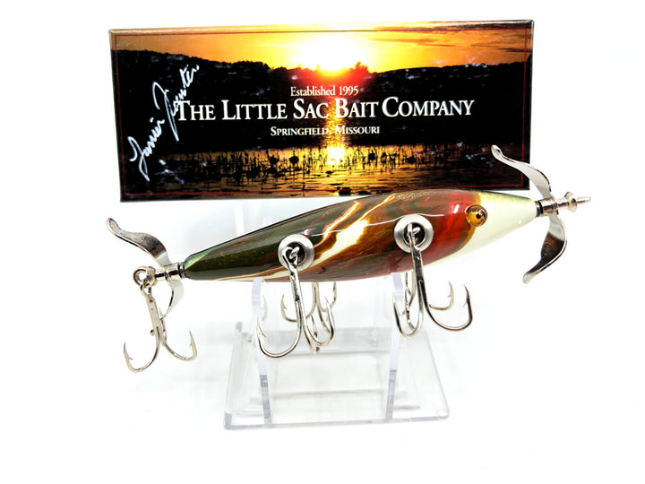 Little Sac Bait Company Meramec Minnow White Marble Back Scale Color Signed Box #93