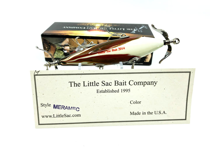 Little Sac Bait Company Meramec Minnow White Marble Back Scale Color Signed Box #93