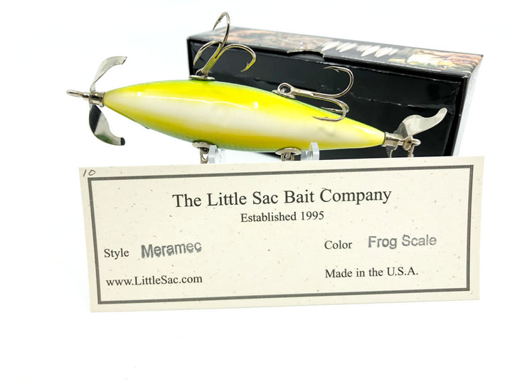 Little Sac Bait Company Meramec Minnow Frog Scale Color Signed Box 67/75 2006