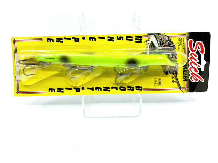 Suick 9" Thriller Chartreuse Black Spots Color 9-TH New on Card Old Stock