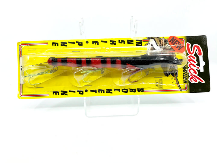Suick 9" Thriller Red Glitter Discontinued Color 9G-4 New on Card Old Stock