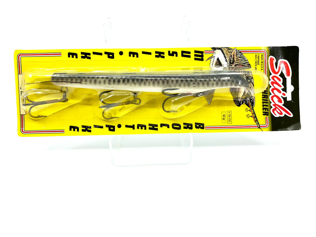 Suick 9" Thriller White & Sucker Discontinued Color 9-OSH New on Card Old Stock