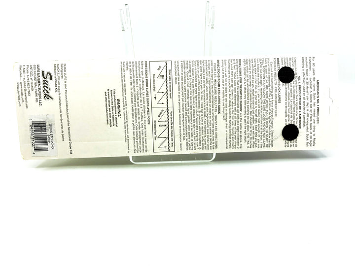 Suick 9" Thriller White & Sucker Discontinued Color 9-OSH New on Card Old Stock