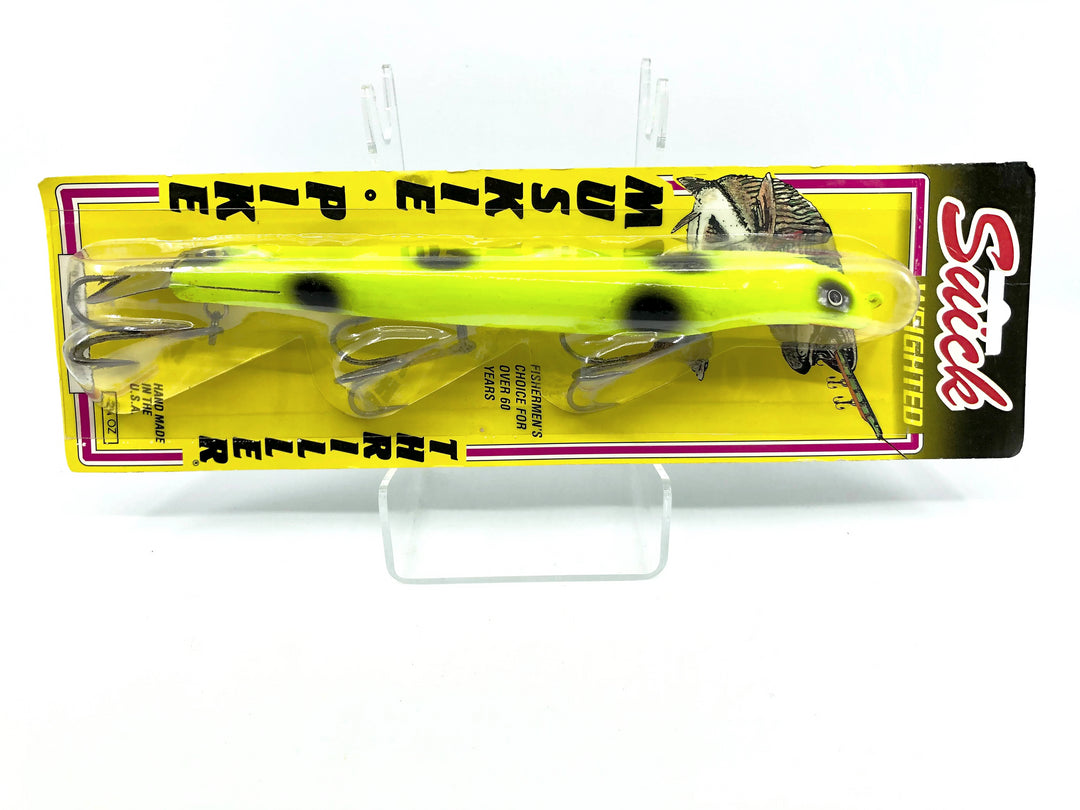 Suick 9" Thriller Chartreuse Black Spots Color 9-TS New on Card Old Stock