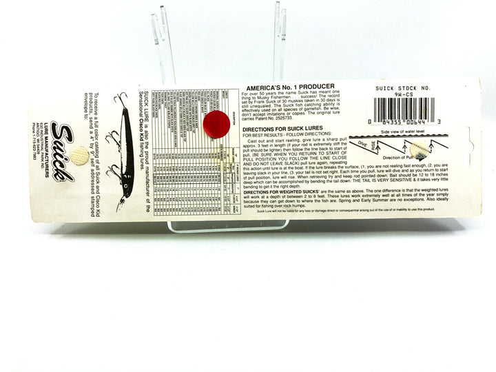 Suick 9" Weighted Thriller Cisco Color 9W-CS New on Card Old Stock