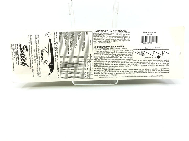 Suick 9" Weighted Thriller Storm Color 9W-AS New on Card Old Stock