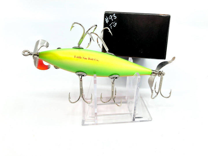Little Sac Bait Company Meramec Minnow Red / Green Fireglow Color Signed Box 93/125