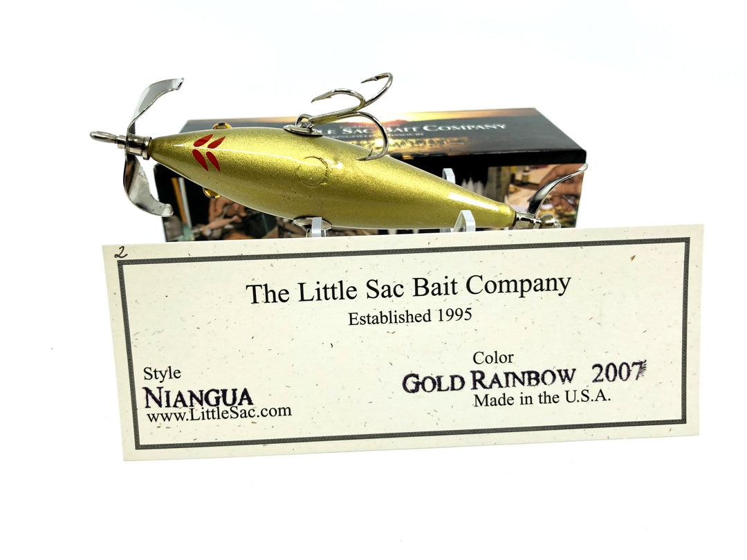Little Sac Bait Company Niangua Minnow Gold Rainbow 2007 Color Signed Box 46/135