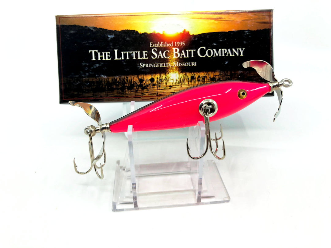 Little Sac Bait Company Niangua Minnow Pink / Black Back Hot Pink 2008 Color Signed Box 65/145