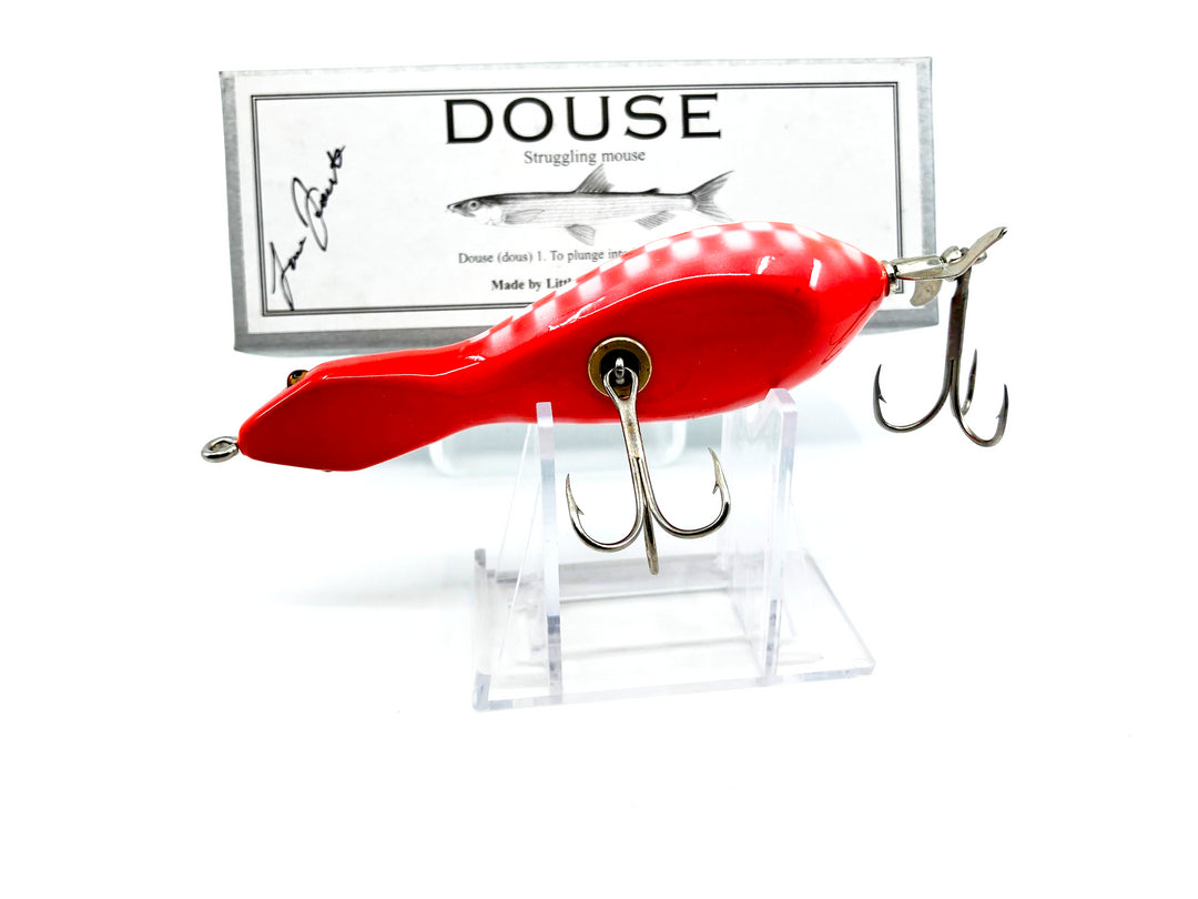 Little Sac Bait Company Douse (Struggling Mouse) Red Checkered Color Signed Box