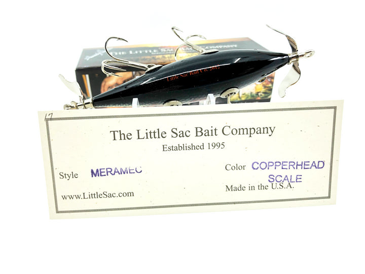 Little Sac Bait Company Meramec Minnow Copperhead Scale Color Signed Box 29/125