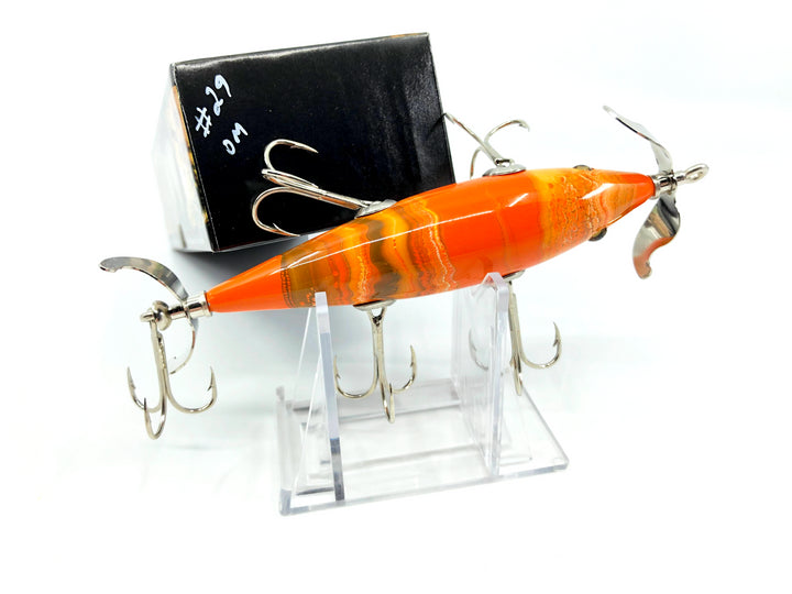 Little Sac Bait Company Meramec Minnow Orange Marble Color Signed Box 29/125