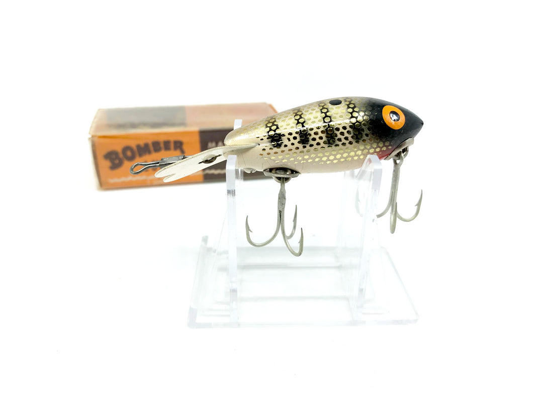 Vintage Wooden Bomber 389 Gold Metascale White Shad Color with Box