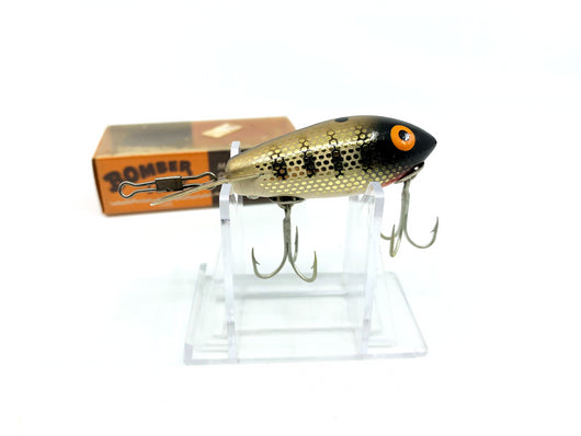 Vintage Wooden Bomber 389 Gold Metascale White Shad Color with Box