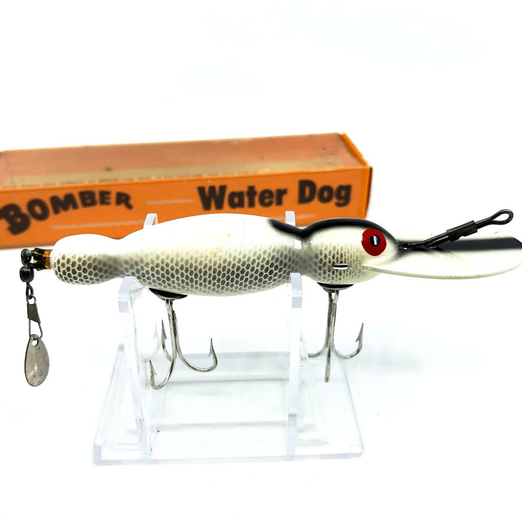 Vintage Wooden Bomber Water Dog 1658 Smoke Color with Box – My Bait Shop, LLC