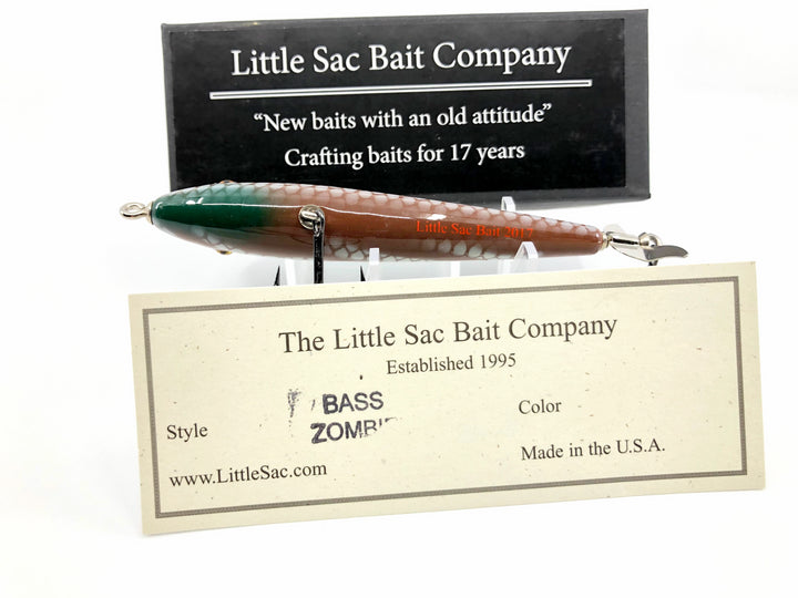 Little Sac Bait Company Bass Zombie Mint Chocolate Color