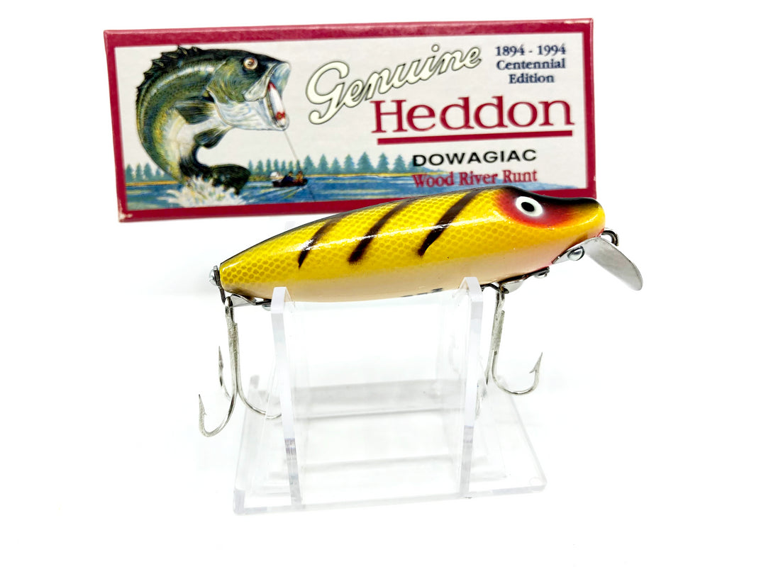 Heddon Centennial Edition Wood River Runt New in Box No. 9400W-L Perch Color