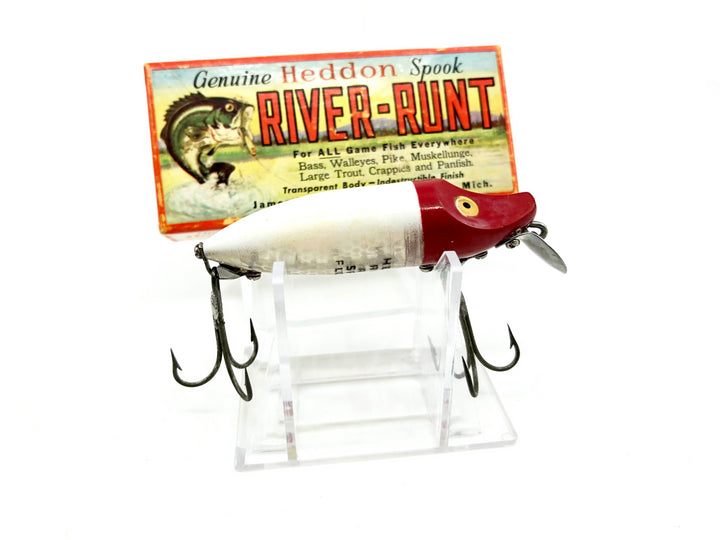 Heddon River Runt Spook Floater 9400 RH Red Head White Body Color with Box / Catalog