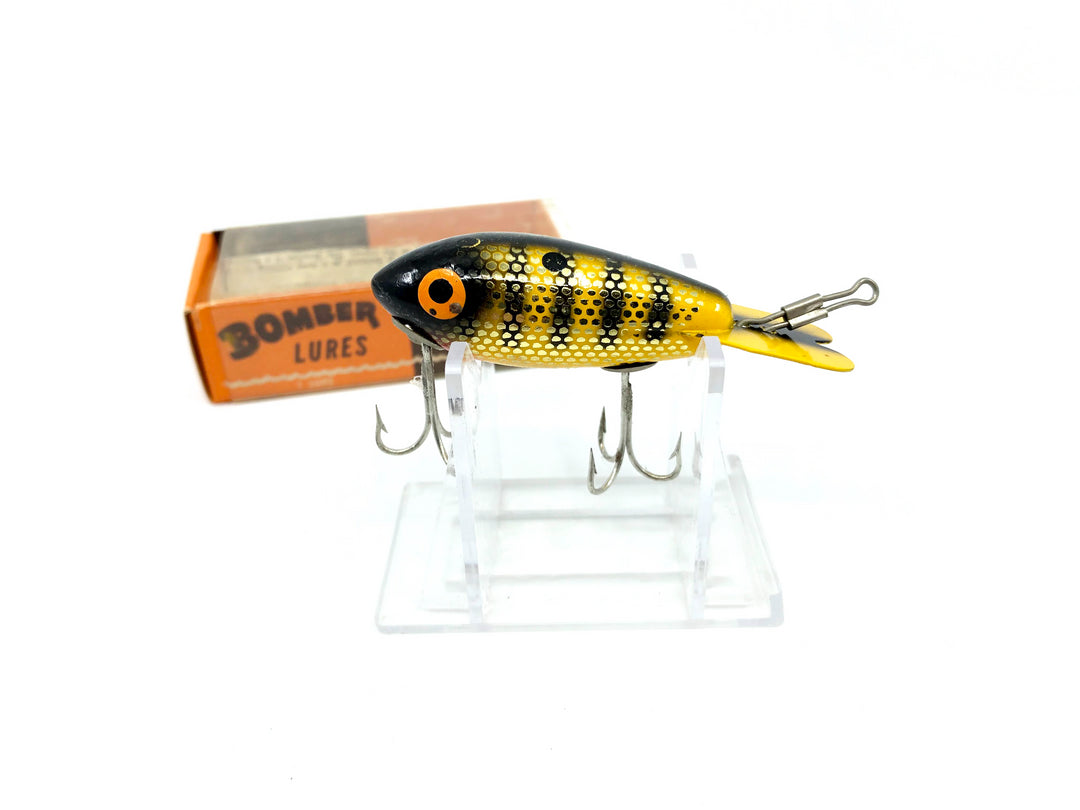 Vintage Wooden Bomber M 388 Gold Metascale Yellow Shad Color with Box