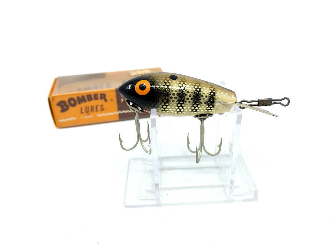 Vintage Wooden Bomber 389 Gold Metascale White Shad Color with Box