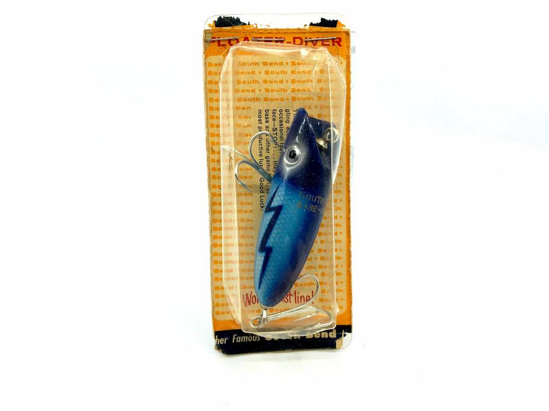 South Bend Babe-Oreno Blue Scale Lightning Bolt SPECIAL Color on Card