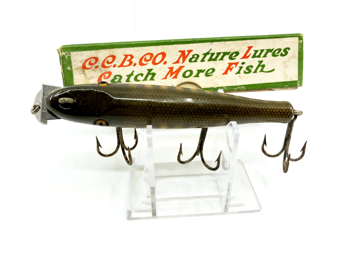 Creek Chub 700 Pikie Minnow in Rare NRA Stamped Box Pikie Color with Catalog & Order Form