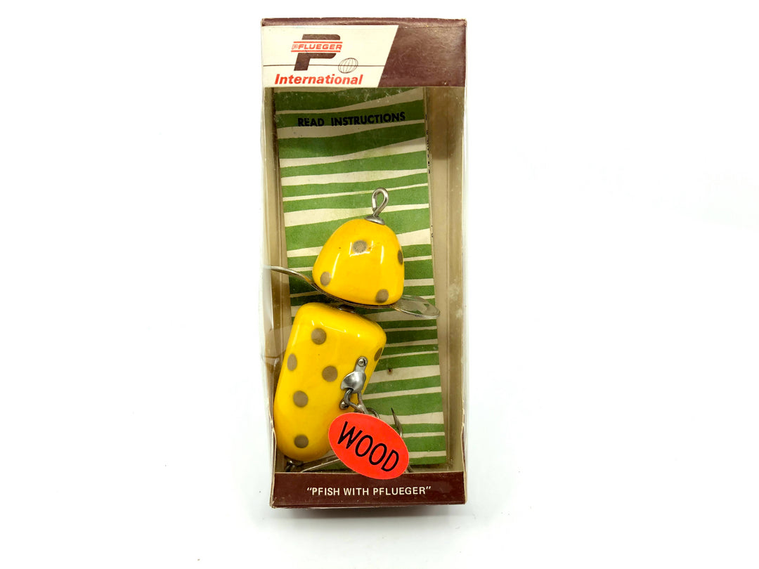 Pflueger Globe 3750 Yellow Gold Spots Color New in Box Small Size