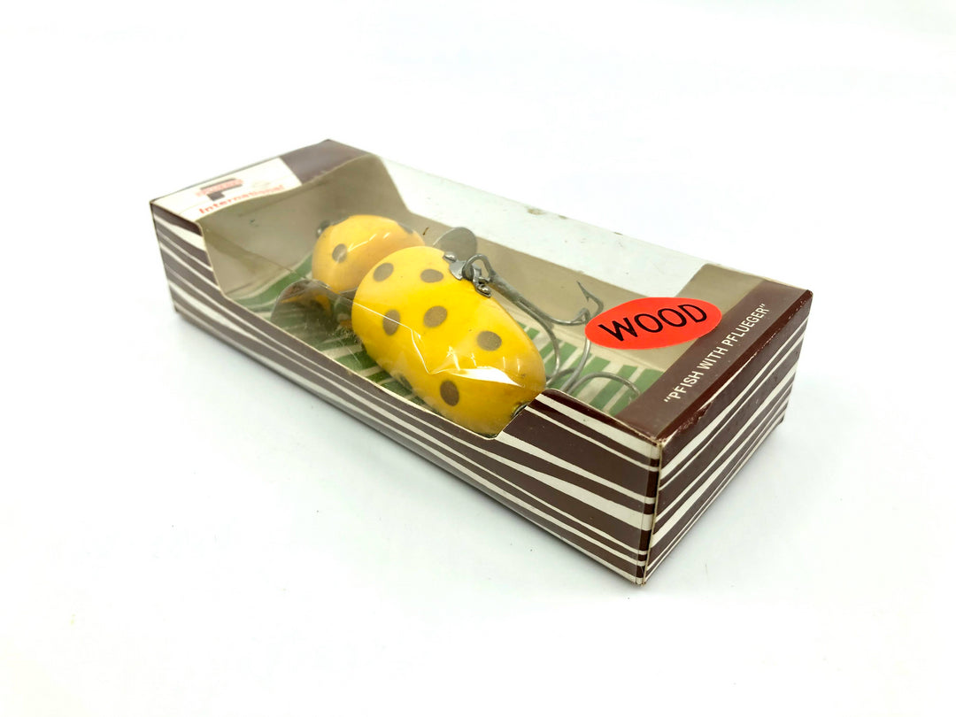 Pflueger Globe 3750 Yellow Gold Spots Color New in Box Small Size