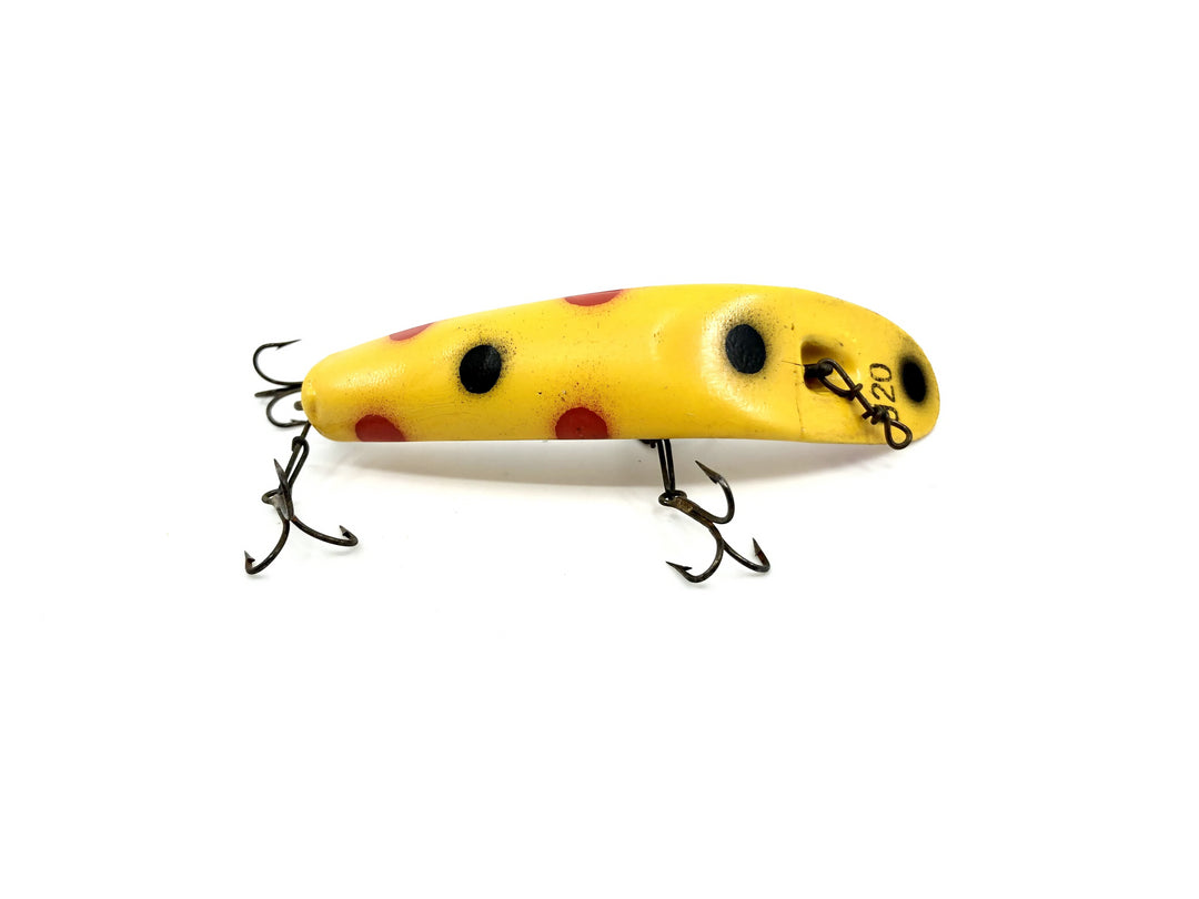 Helin Vintage Flatfish U20 Yellow Spotted Color Lure