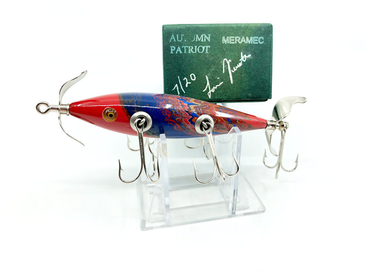 Little Sac Bait Company Meramec Minnow Autumn Patriot Color Signed Box 7/20