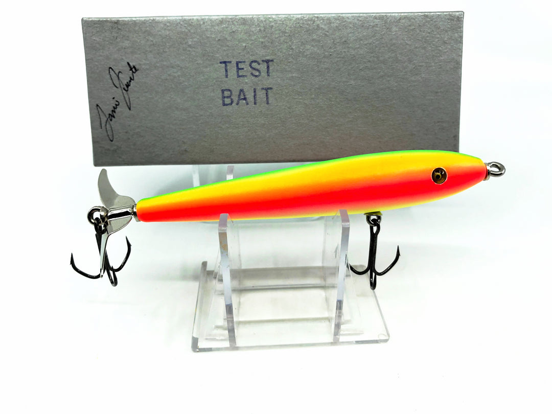 Little Sac Bait Company Bass Zombie Rainbow Fire Color Signed Test Box